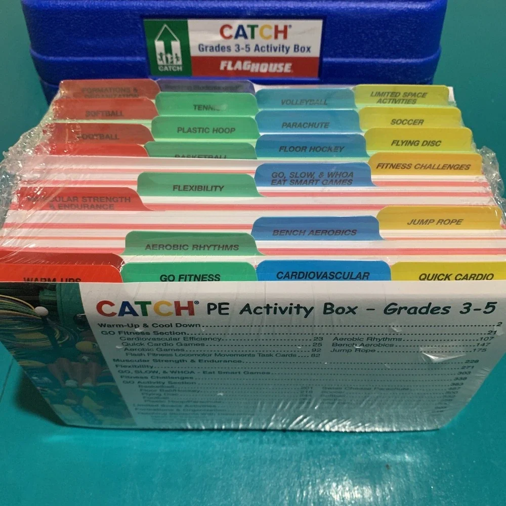 Catch Flaghouse Kids Club Activity Box PE Coach Home School 3rd - 5th Grade 3-5